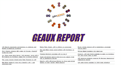 Desktop Screenshot of geauxreport.com